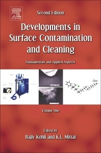 Couverture de l’ouvrage Developments in Surface Contamination and Cleaning, Vol. 1