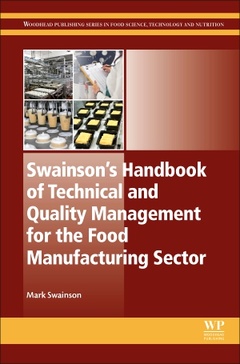 Couverture de l’ouvrage Swainson’s Handbook of Technical and Quality Management for the Food Manufacturing Sector