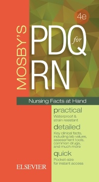 Couverture de l’ouvrage Mosby's PDQ for RN