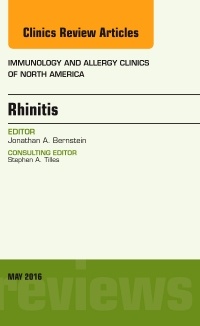 Couverture de l’ouvrage Rhinitis, An Issue of Immunology and Allergy Clinics of North America