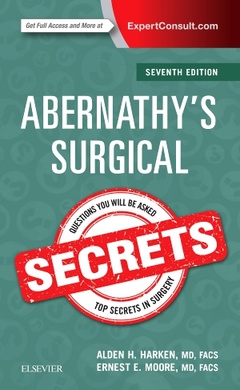 Couverture de l’ouvrage Abernathy's Surgical Secrets