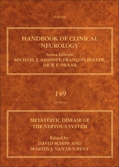 Couverture de l’ouvrage Metastatic Disease of the Nervous System