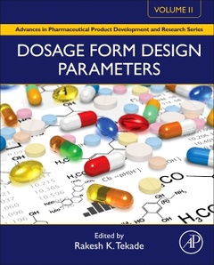 Couverture de l’ouvrage Dosage Form Design Parameters