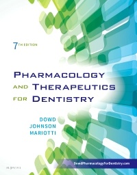 Couverture de l’ouvrage Pharmacology and Therapeutics for Dentistry