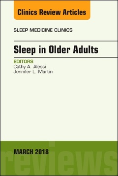 Cover of the book Sleep in Older Adults, An Issue of Sleep Medicine Clinics