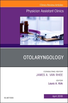 Couverture de l’ouvrage Otolaryngology, An Issue of Physician Assistant Clinics