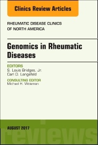 Couverture de l’ouvrage Genomics in Rheumatic Diseases, An Issue of Rheumatic Disease Clinics of North America