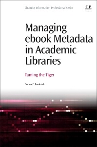 Couverture de l’ouvrage Managing eBook Metadata in Academic Libraries