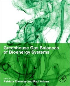 Couverture de l’ouvrage Greenhouse Gas Balances of Bioenergy Systems