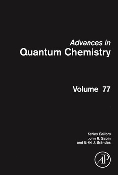 Couverture de l’ouvrage Advances in Quantum Chemistry