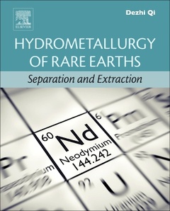 Couverture de l’ouvrage Hydrometallurgy of Rare Earths