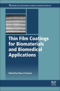 Couverture de l’ouvrage Thin Film Coatings for Biomaterials and Biomedical Applications