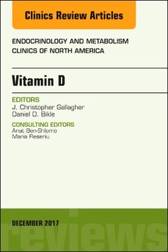 Couverture de l’ouvrage Vitamin D, An Issue of Endocrinology and Metabolism Clinics of North America