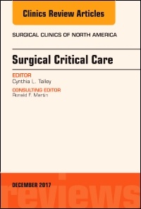 Couverture de l’ouvrage Surgical Critical Care, An Issue of Surgical Clinics
