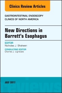 Couverture de l’ouvrage New Directions in Barrett's Esophagus, An Issue of Gastrointestinal Endoscopy Clinics