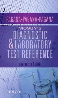 Couverture de l’ouvrage Mosby's Diagnostic and Laboratory Test Reference