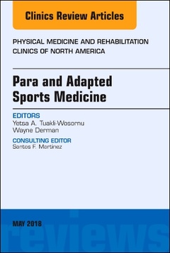 Couverture de l’ouvrage Para and Adapted Sports Medicine, An Issue of Physical Medicine and Rehabilitation Clinics of North America