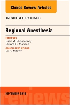 Cover of the book Regional Anesthesia, An Issue of Anesthesiology Clinics