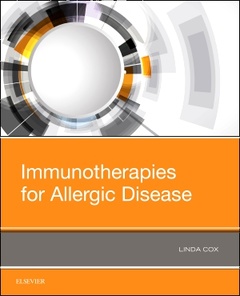 Couverture de l’ouvrage Immunotherapies for Allergic Disease
