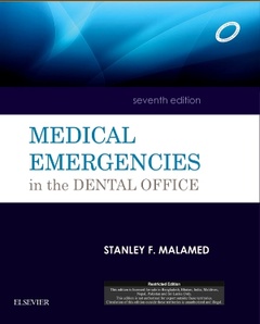 Couverture de l’ouvrage Medical Emergencies in the Dental Office, 7e