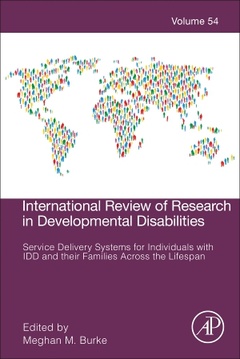 Couverture de l’ouvrage Service Delivery Systems for Individuals with Intellectual and Developmental Disabilities and their Families Across the Lifespan