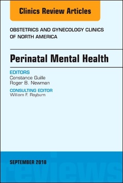 Couverture de l’ouvrage Perinatal Mental Health, An Issue of Obstetrics and Gynecology Clinics