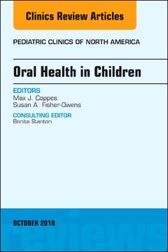 Couverture de l’ouvrage Oral Health in Children, An Issue of Pediatric Clinics of North America