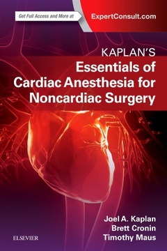 Couverture de l’ouvrage Essentials of Cardiac Anesthesia for Noncardiac Surgery