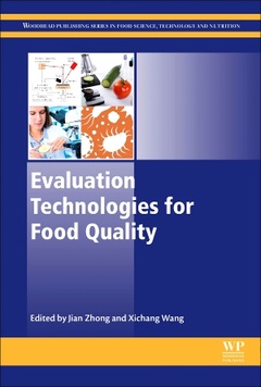Couverture de l’ouvrage Evaluation Technologies for Food Quality