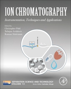 Couverture de l’ouvrage Ion Chromatography