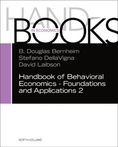 Couverture de l’ouvrage Handbook of Behavioral Economics - Foundations and Applications 2