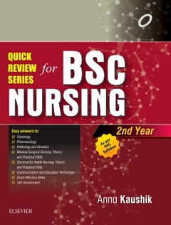 Couverture de l’ouvrage Quick Review Series for B.Sc. Nursing: 2nd Year