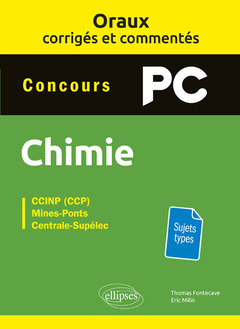 Cover of the book Oraux corrigés et commentés de chimie PC