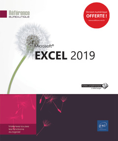 Couverture de l’ouvrage Excel - versions 2019 et Office 365