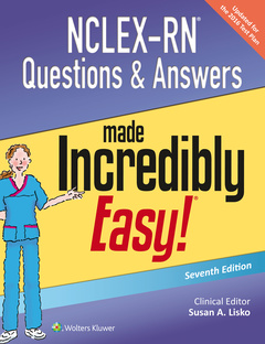 Couverture de l’ouvrage NCLEX-RN Questions & Answers Made Incredibly Easy