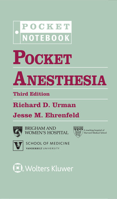 Couverture de l’ouvrage Pocket Anesthesia