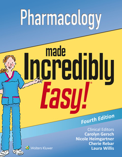 Couverture de l’ouvrage Pharmacology Made Incredibly Easy