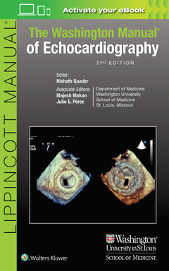 Couverture de l’ouvrage The Washington Manual of Echocardiography