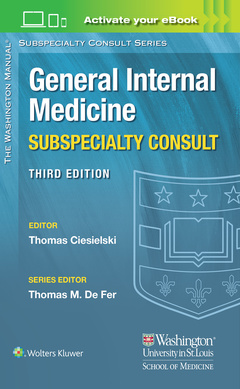 Couverture de l’ouvrage Washington Manual® General Internal Medicine Consult