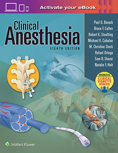Couverture de l’ouvrage Clinical Anesthesia, 8e: Print + Ebook with Multimedia