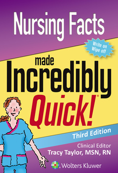 Couverture de l’ouvrage Nursing Facts Made Incredibly Quick