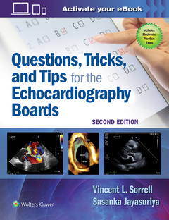 Couverture de l’ouvrage Questions, Tricks, and Tips for the Echocardiography Boards