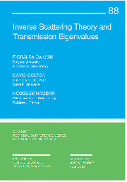Cover of the book Inverse Scattering Theory and Transmission Eigenvalues