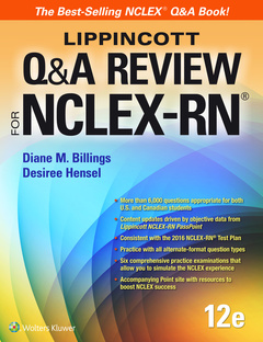 Couverture de l’ouvrage Lippincott Q&A Review for NCLEX-RN