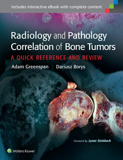 Couverture de l’ouvrage Radiology and Pathology Correlation of Bone Tumors