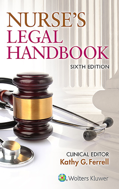 Couverture de l’ouvrage Nurse's Legal Handbook