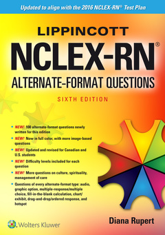 Couverture de l’ouvrage Lippincott NCLEX-RN Alternate Format Questions