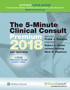 Couverture de l’ouvrage 5-Minute Clinical Consult Premium 2018