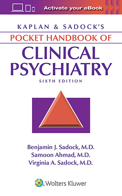 Cover of the book Kaplan & Sadock's Pocket Handbook of Clinical Psychiatry