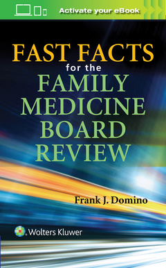 Couverture de l’ouvrage Fast Facts for the Family Medicine Board Review